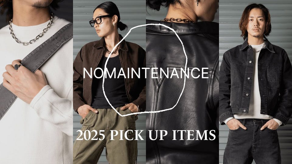 Washed Black Torai Jacket | NO MAINTENANCE(ノーメンテナンス 