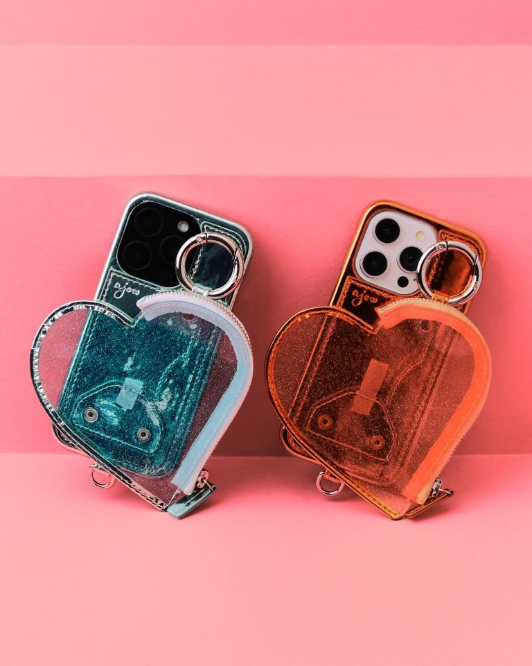 ajew iPhone 17 Pro ケース ハート型ポーチ付 PVC heart planet case | iPhone17 / sunflower (カードケース有