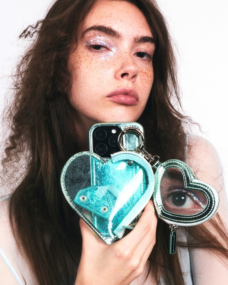 PVC heart planet case | iPhone17 / ocean (カードケース有) - ajew