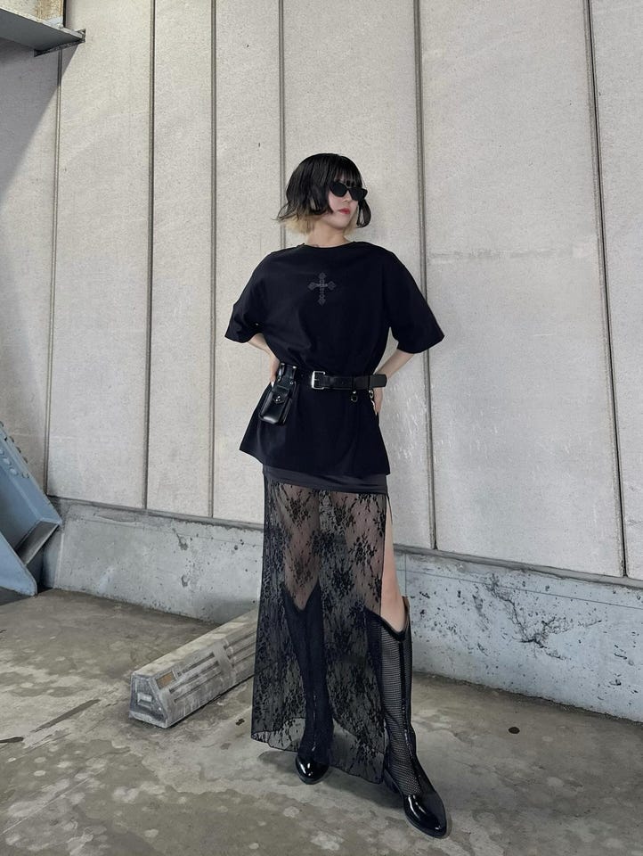 レース切り替えキャミワンピース | LVEU.（ラブユ.）