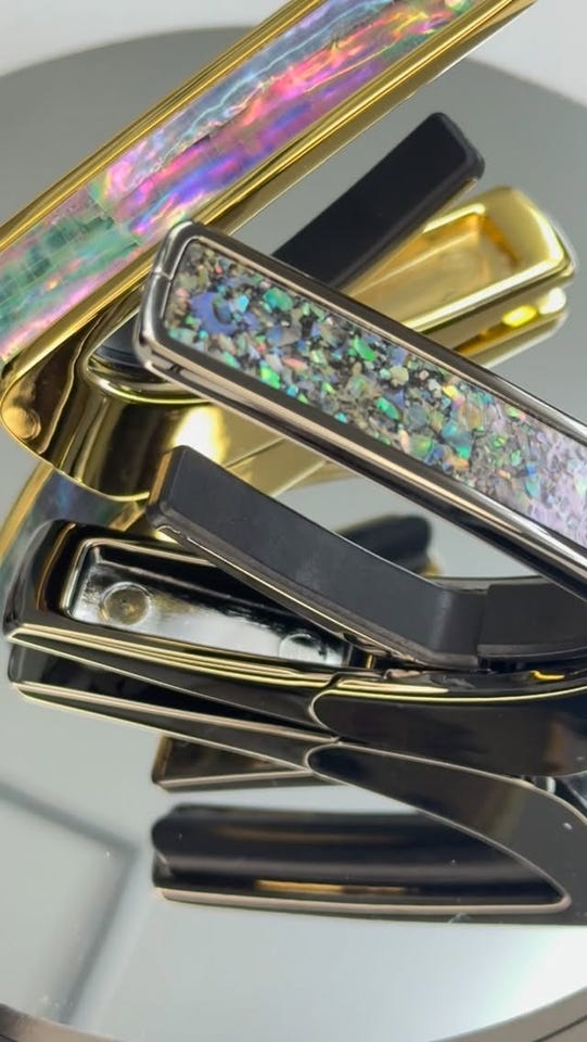 タリア カポ Thalia Capos Exotic Shell Series Paua Sparkle / 24K