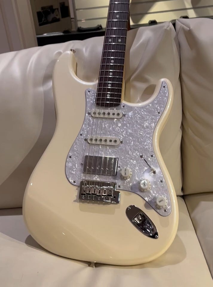 Fender Japan Stratocaster エレキギターK-022922 Made in Japan MIKI 2026 FSR Hybrid II Stratocaster HSS/Olympic