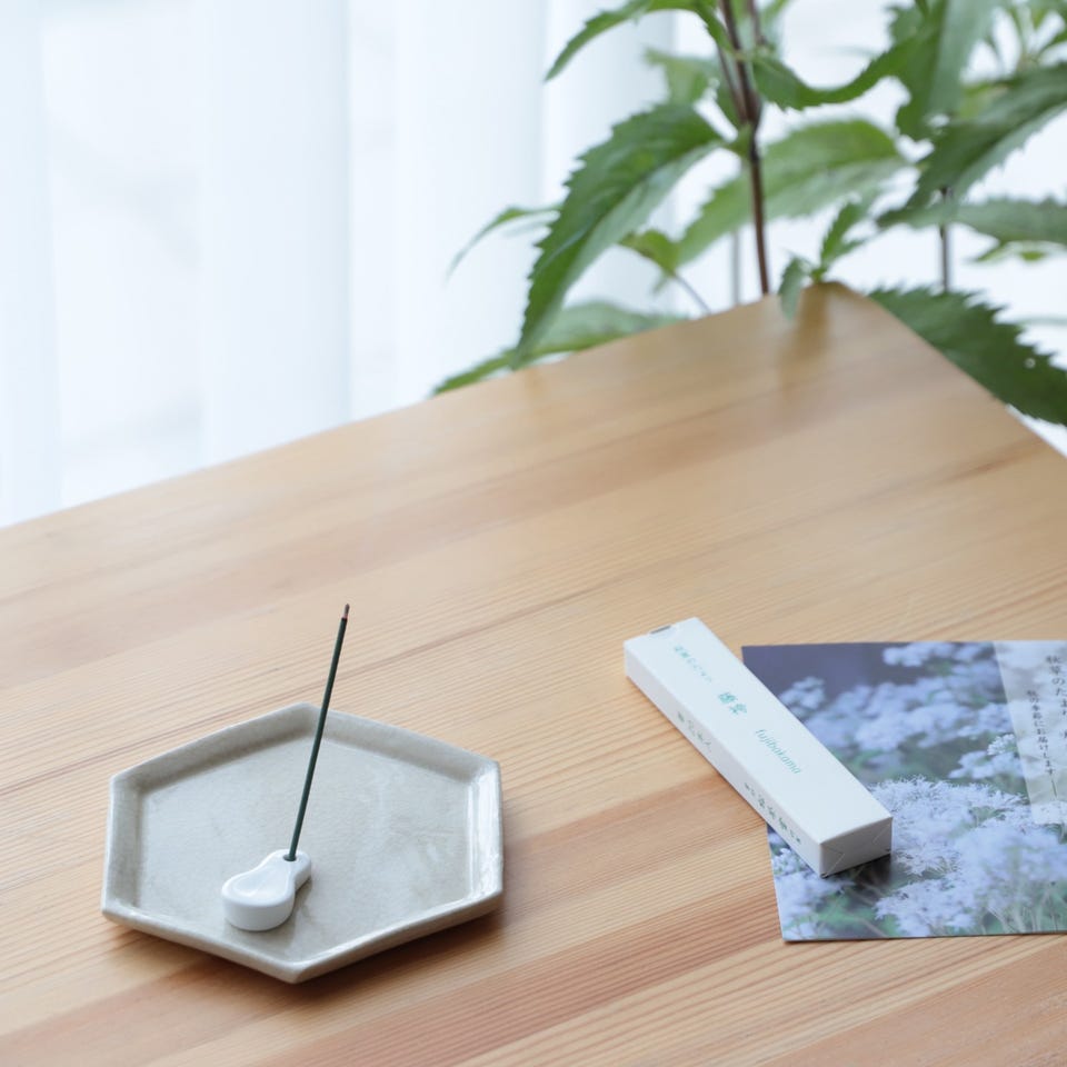 ウェブショップ六角香皿 飴釉: 香りとともに【公式】お香の専門店 松栄