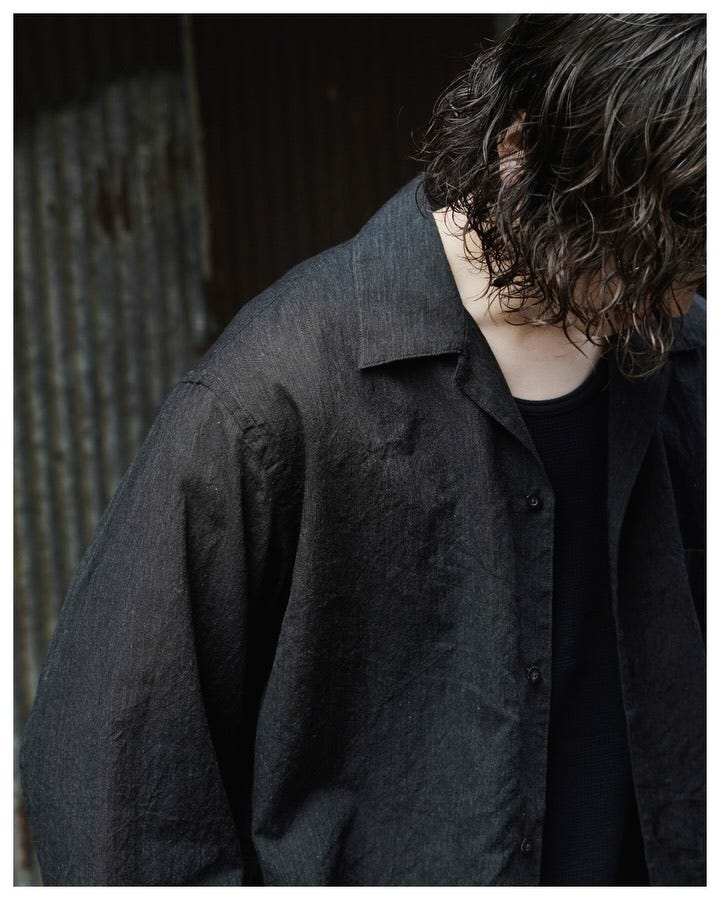 Silk-Co Voile Open-collar Shirt L/S | blurhms(ブラームス