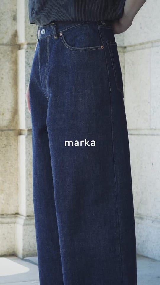 BAGGY JEANS -ORGANIC COTTON 13.5oz SELVEDGE DENIM- | marka(マーカ