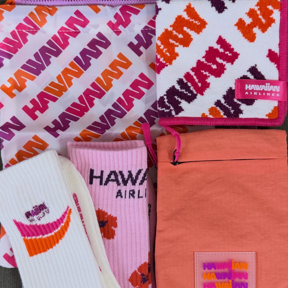 PLAZA BASICS HAWAIIAN AIRLINES ハワイアン航空 シェニールタオル