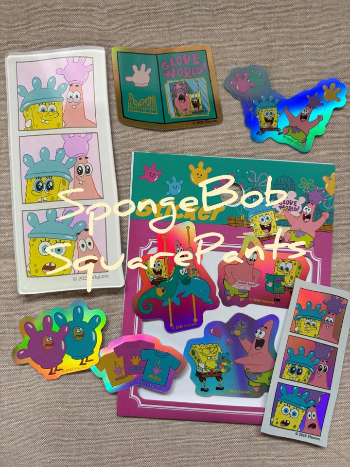 SpongeBob SquarePants スポンジ・ボブ フォト風マグネット GLOVE
