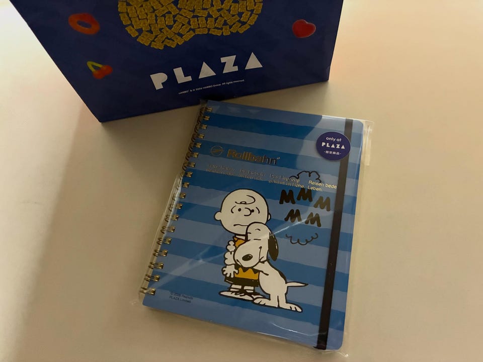 スヌーピー PEANUTS ロルバーン ポケット付メモ L(スヌーピー): 通常