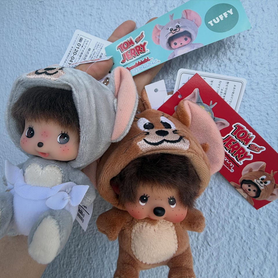 TOM and JERRY トムとジェリー × モンチッチ タフィーベビチッチ 顔で
