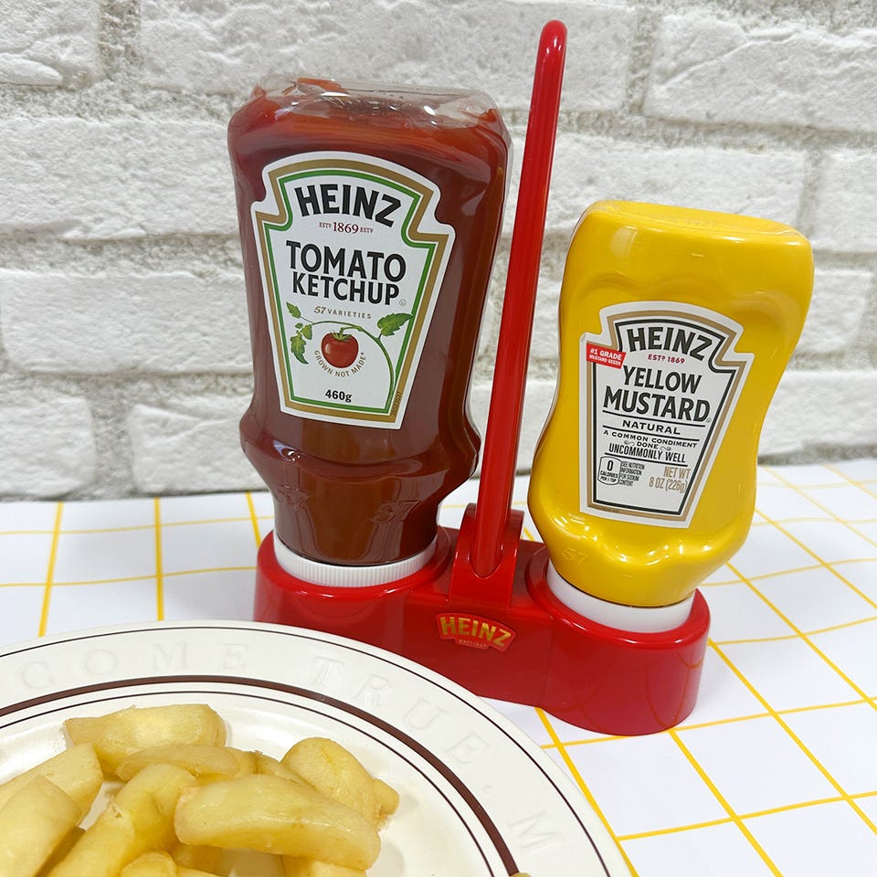 HEINZ ハインツ 逆さケチャップ＆マスタードセット(チャップ
