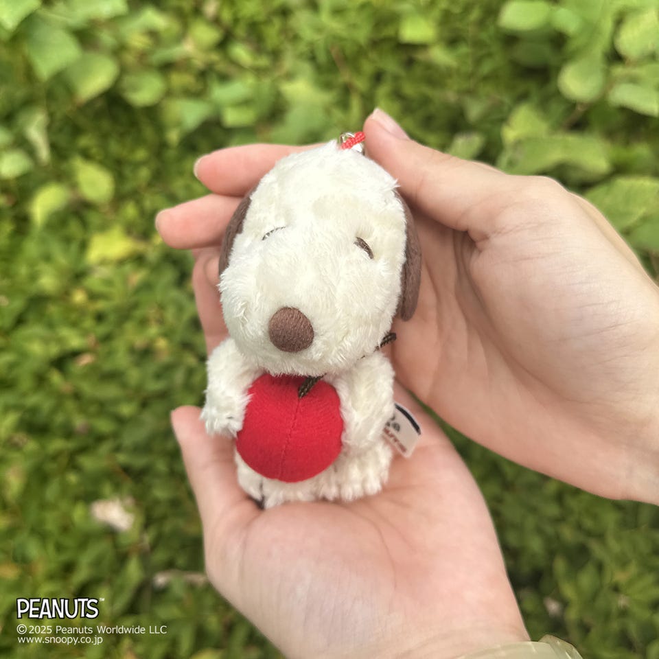 スヌーピー PEANUTS プチフワマスコット キーリング チェリー(チェリー