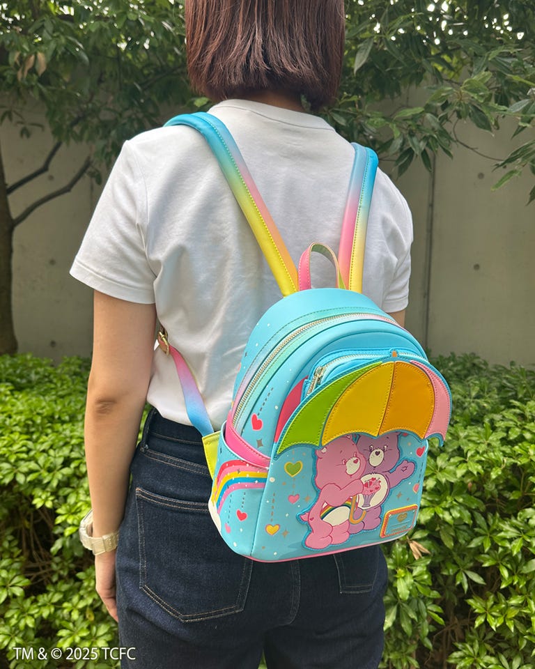 新品　ユニバーサルモンスター　ラウンジフライ　ケアベア　loungefly ラウンジフライ ケアベア ハロウィン ナイトメア ミニ バック