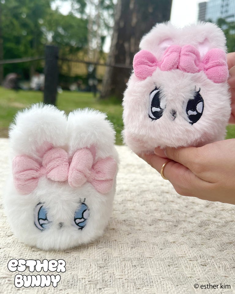 Esther Bunny エスターバニー ぬいぐるみフェイスケース(リボン