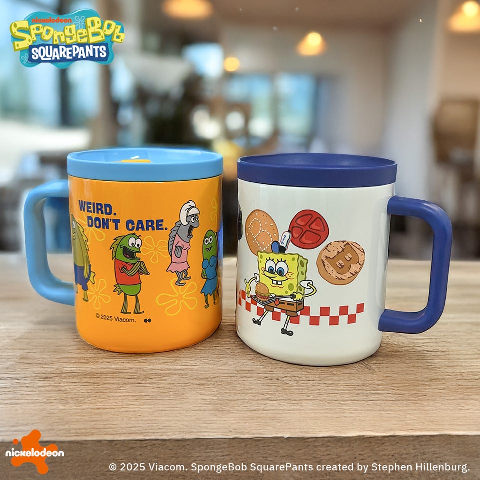 SpongeBob SquarePants スポンジ・ボブ ステンレスマグ(ホワイト