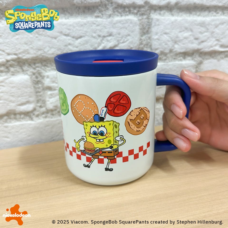 SpongeBob SquarePants スポンジ・ボブ ステンレスマグ(ホワイト