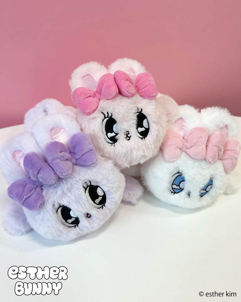 Esther Bunny エスターバニー 寝そべりぬいぐるみペンポーチ(リボン