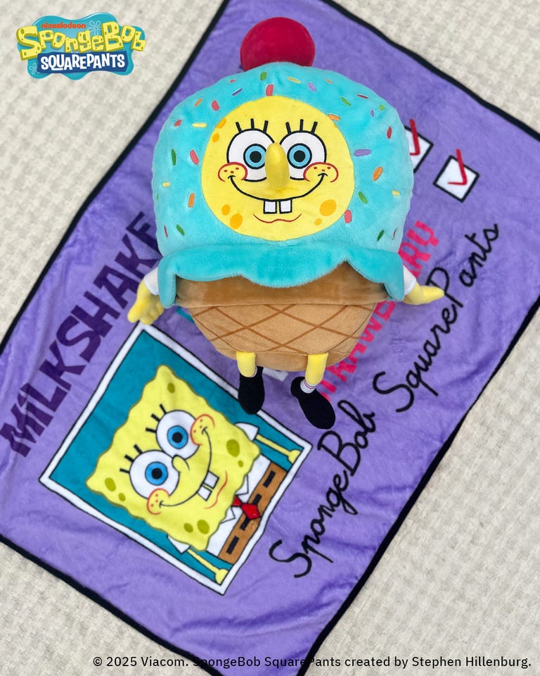 SPONGEBOB(スポンジボブ)とMOLO(マイロ)のコラボクッション SPONGEBOB(スポンジボブ)とMOLO(マイロ)のコラボクッション