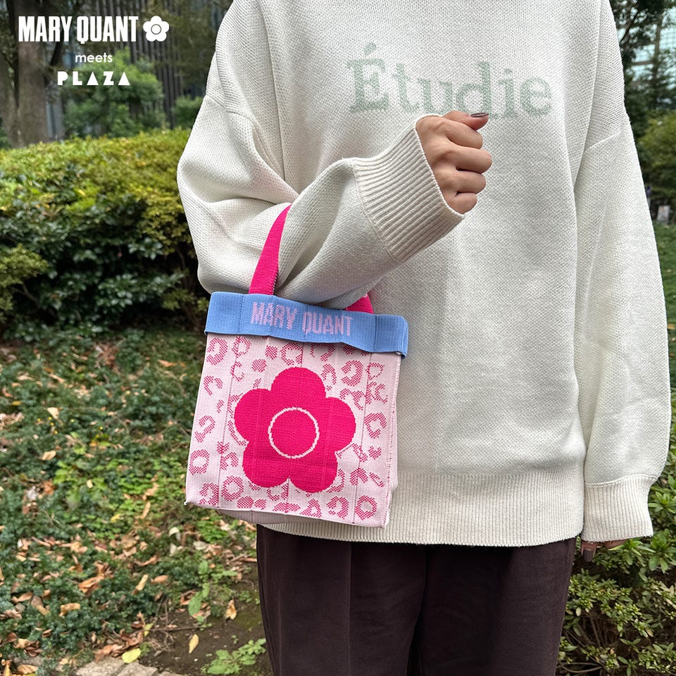 MARY QUANT マリークワント/KNT 365 Co-Knitty バッグ(レオパード