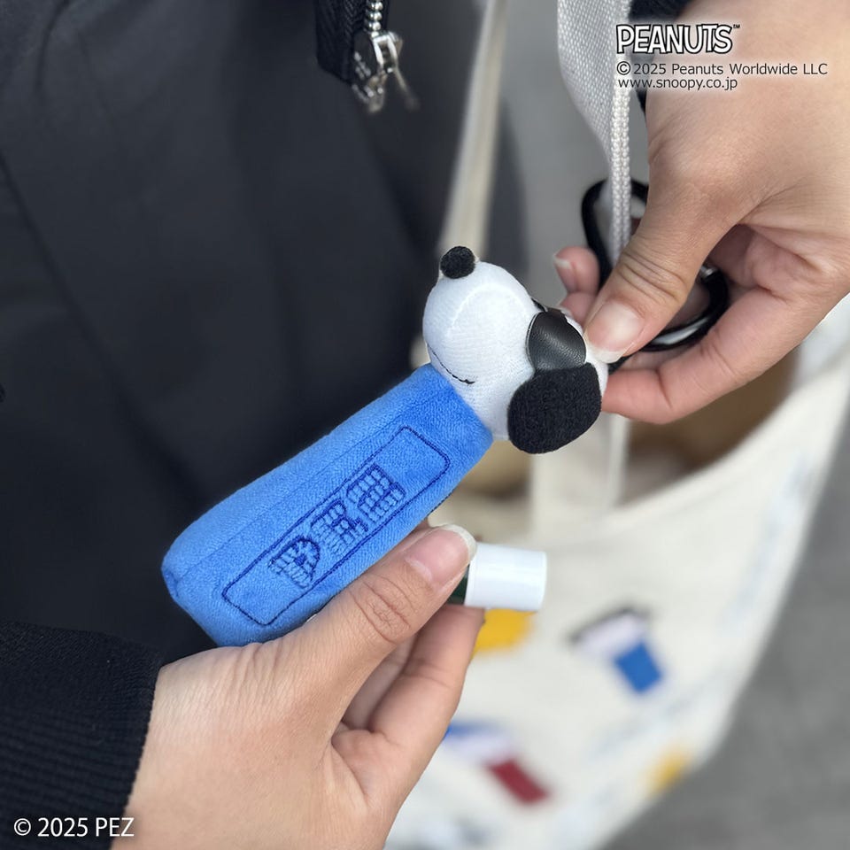【完売品】PEZ スヌーピー コラボ　バッグ・ポーチ　リップケース　3点セット 完売品】PEZ スヌーピー コラボ バッグ・ポーチ リップケース 3