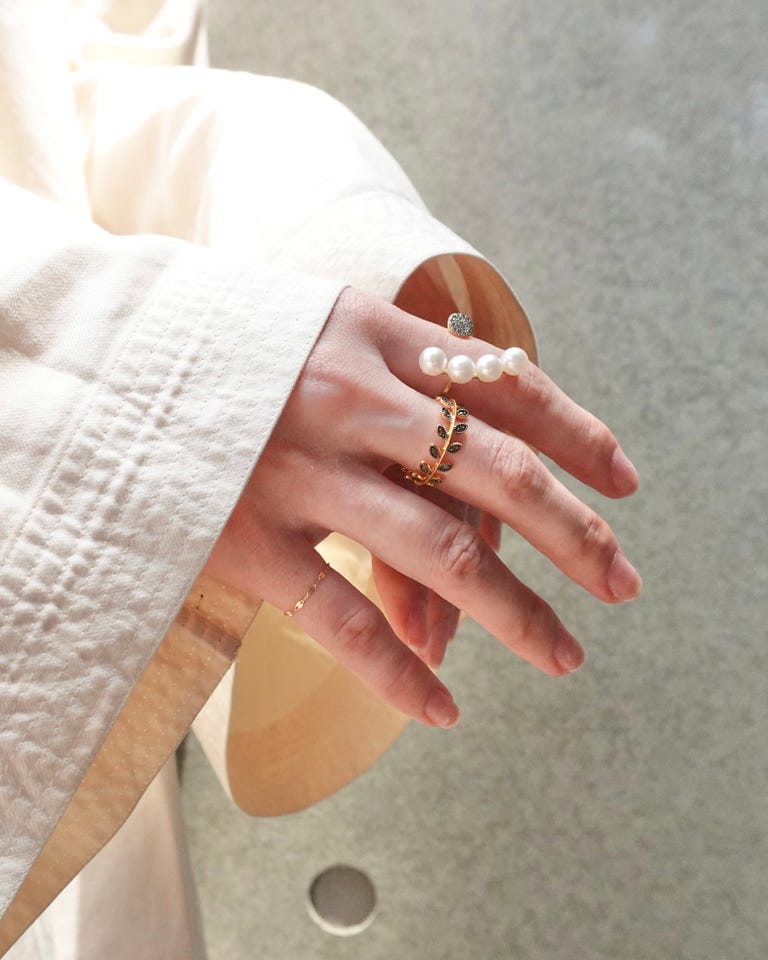 citronnier] leaves pave diamonds ring｜ARTIDA OUD（アルティーダ