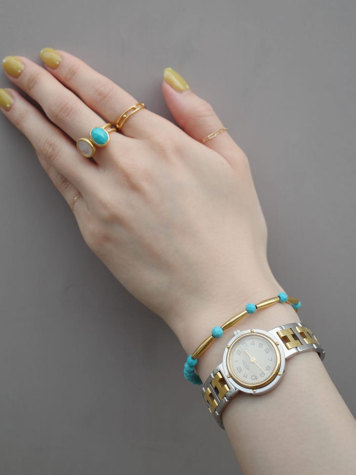 basic] K18 square chain ring｜ARTIDA OUD（アルティーダ ウード）
