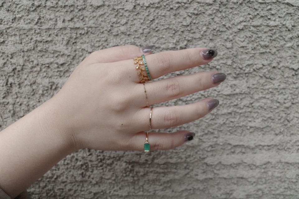 basic] K18 petal chain ring｜ARTIDA OUD（アルティーダ ウード）