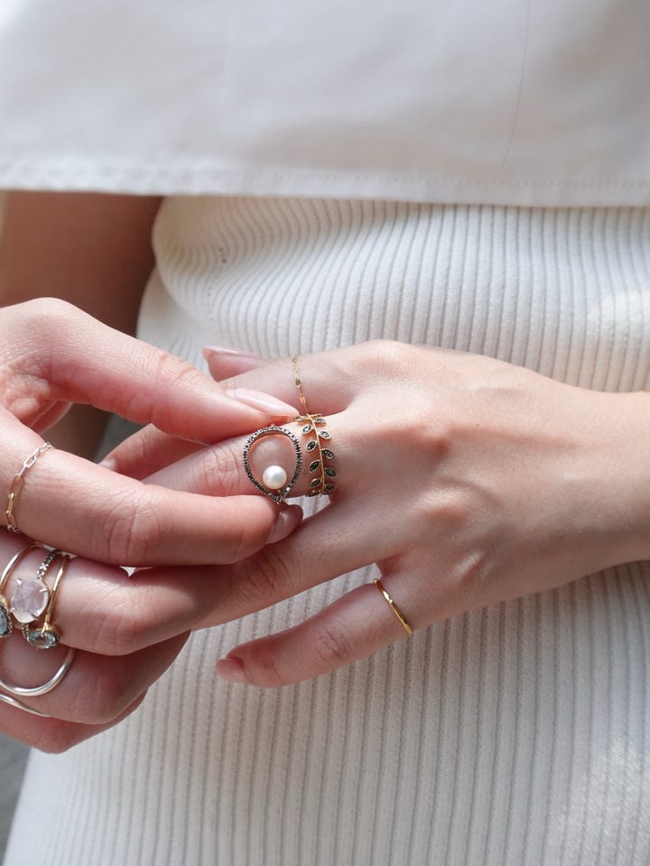 citronnier] leaves pave diamonds ring｜ARTIDA OUD（アルティーダ