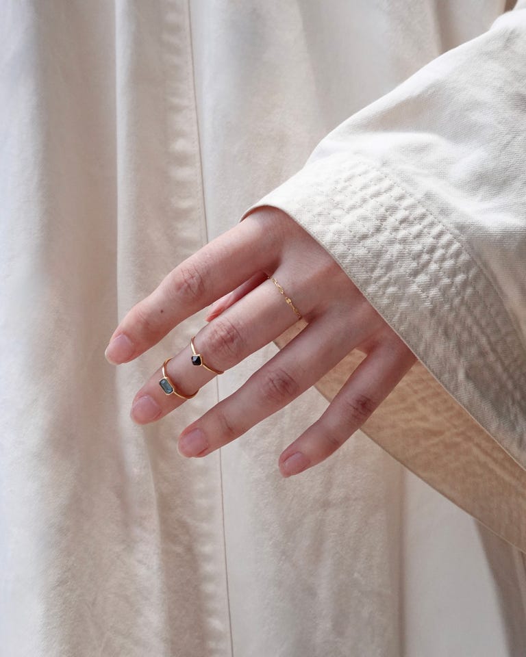 basic] K18 petal chain ring｜ARTIDA OUD（アルティーダ ウード）