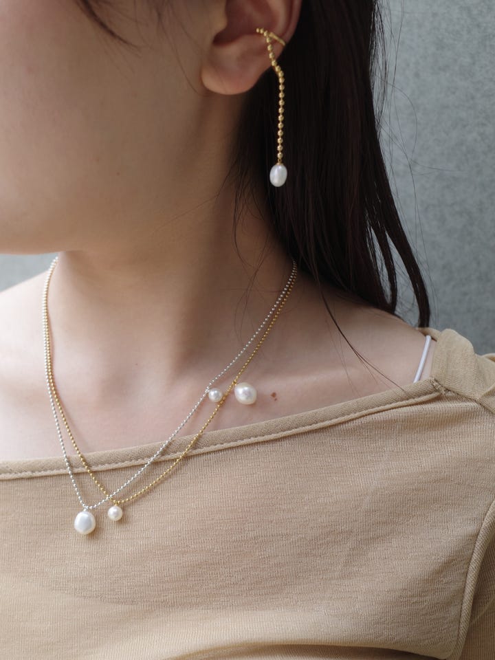 philia] akoya pearl ball chain necklace｜ARTIDA OUD（アルティーダ