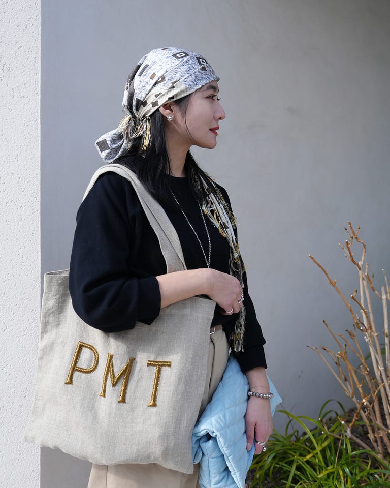 予約】リネン 刺繍 エコバッグ NEW|バッグ|PIMENTÉ-ピモンテオンライン