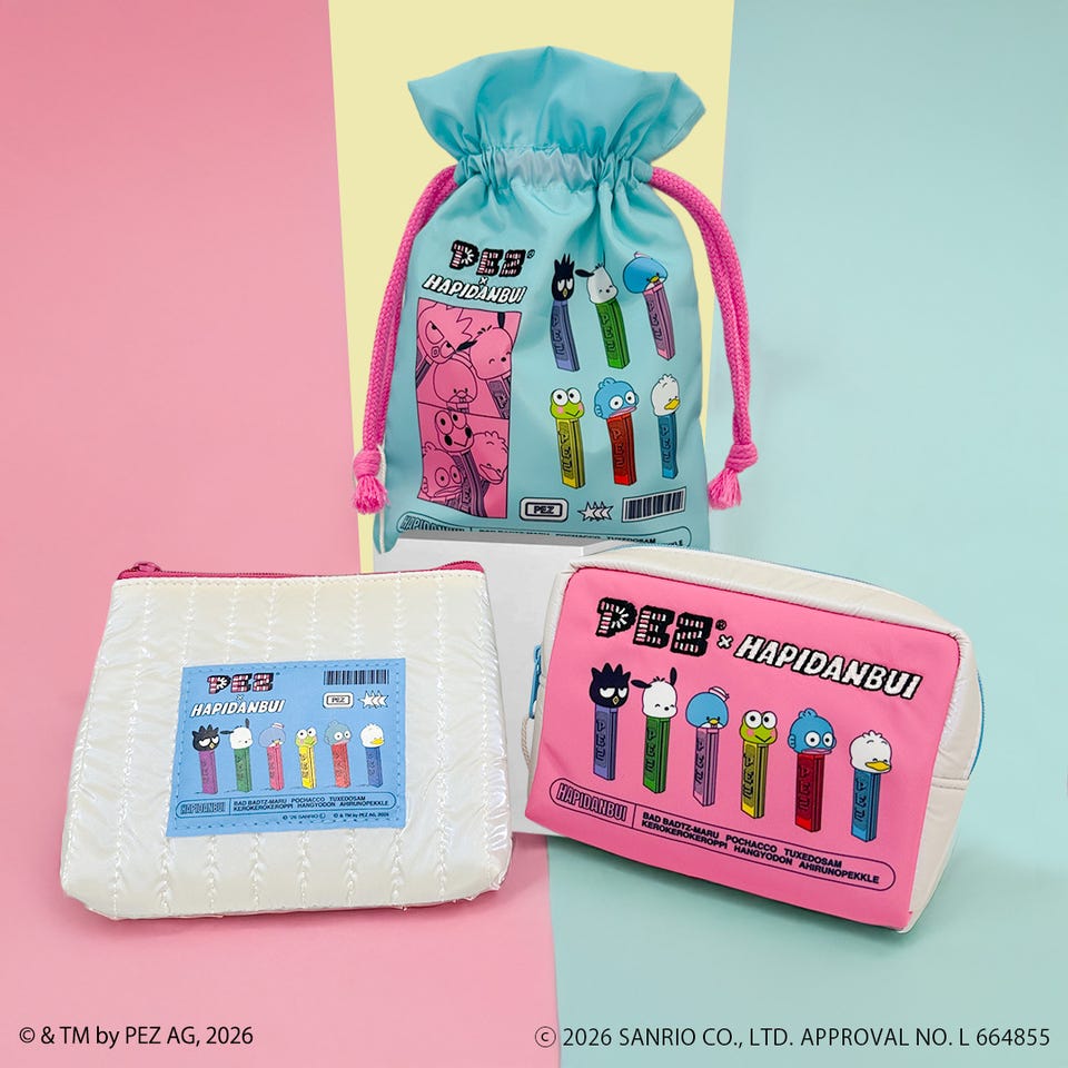 Flowering フラワーリング PEZ(ペッツ)×はぴだんぶい ティッシュポーチ