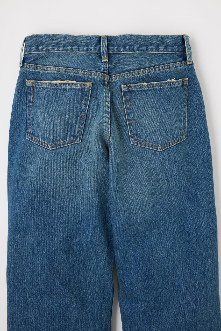 パンツ moussy 90S LOWRISE LOOSE STRAIGHT MOUSSY 90S LOWRISE LOOSE STRAIGHT BLU -ファッション通販