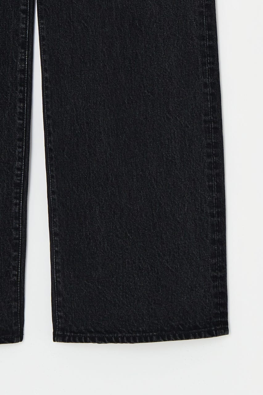 LOW SLUNG WIDE ストレート BLK 0