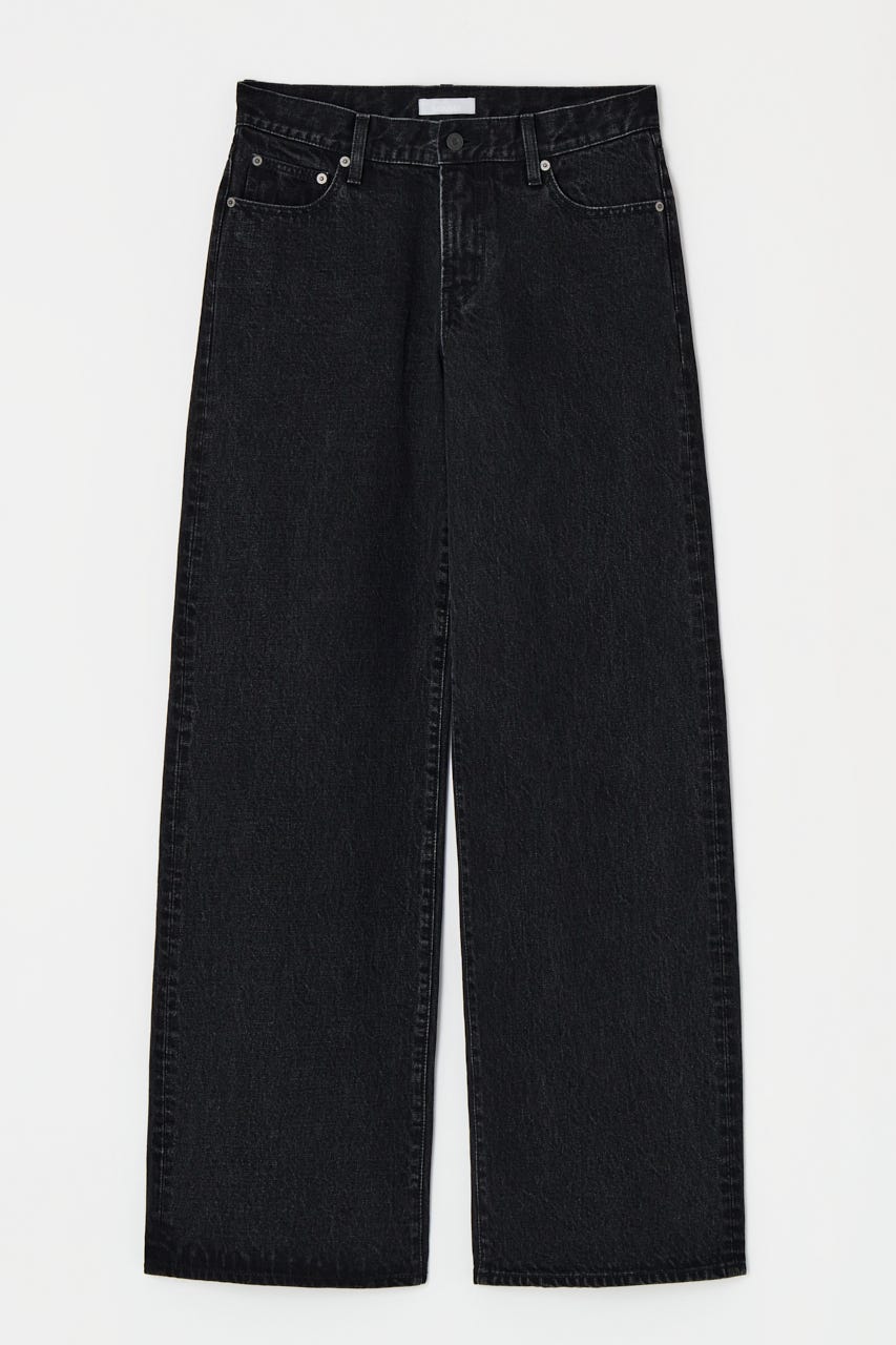 LOW SLUNG WIDE ストレート BLK 0