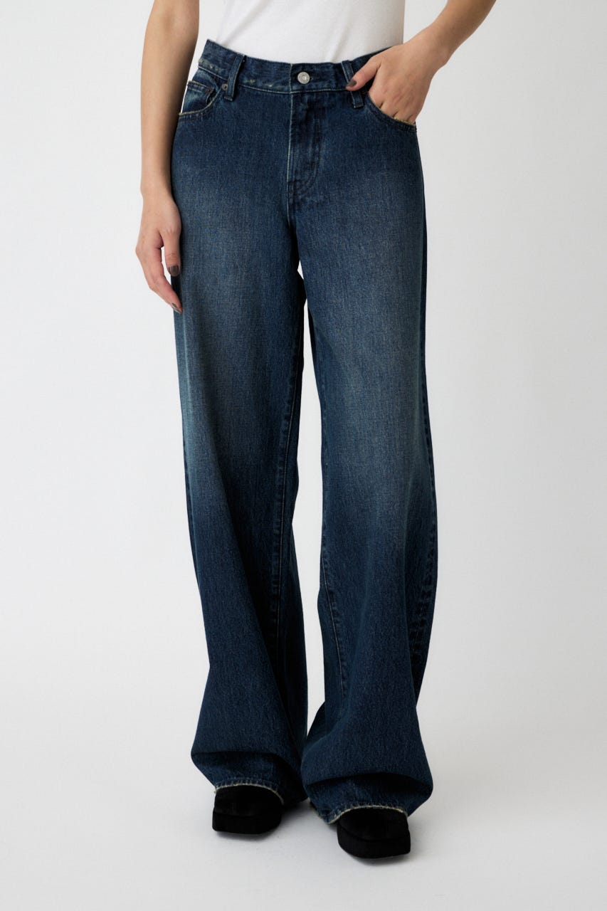 LOW SLUNG WIDE ストレート D/BLU 1