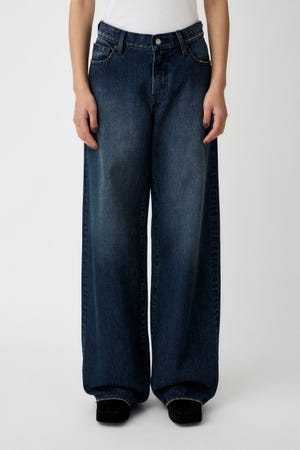 MOUSSY ホワイトデニム ワイドパンツ BLACK BY MOUSSY | CAW white denim (ワイド ) |SHEL'TTER WEBSTORE