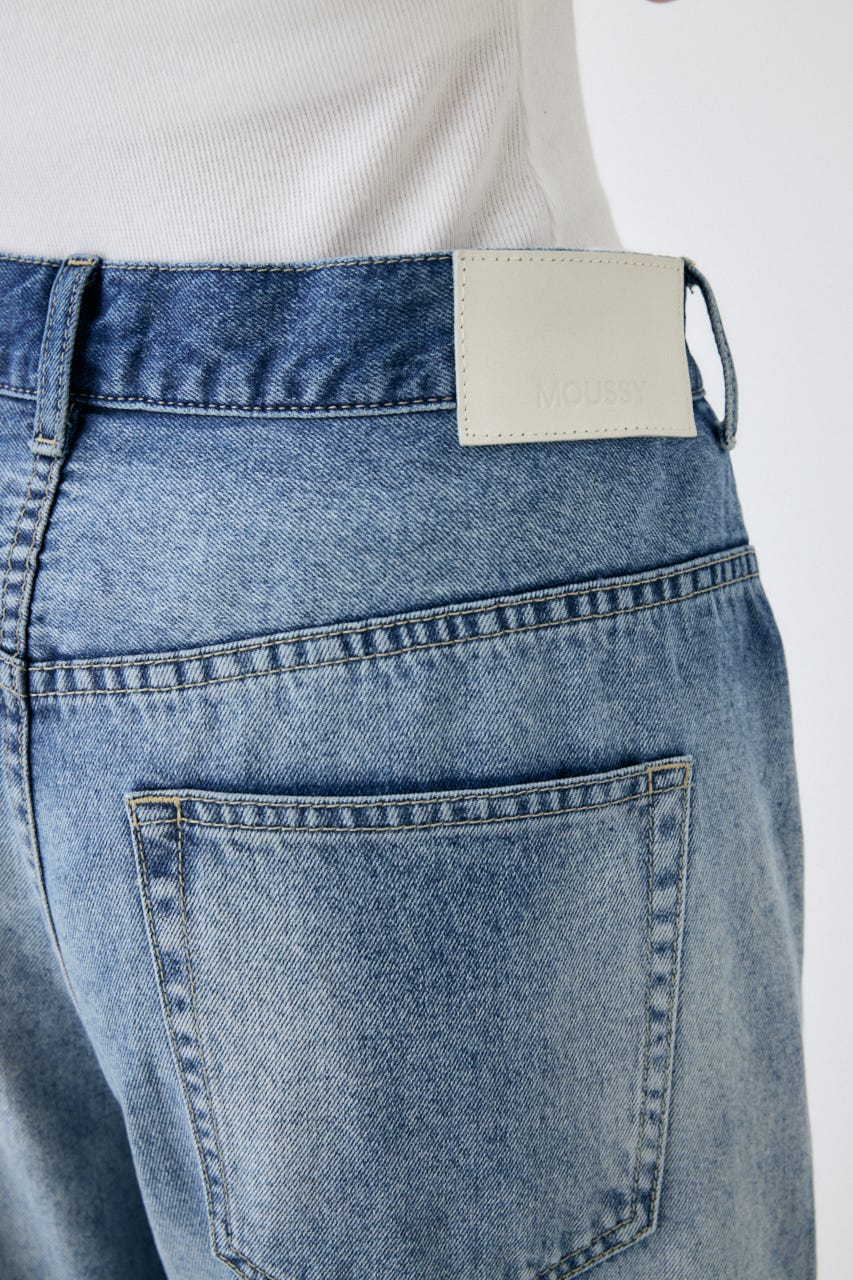 MOUSSY MIDRISE ストレートデニム MOUSSY | TUCKED WAIST LOOSE ストレートデニム (ワイド ) |SHEL