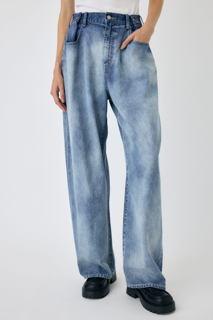 MOUSSY マウジー デニム フレアデニム ストレッチ　ハイウエスト　25 MOUSSY（マウジー）Rebirthシリーズから新シルエット「HIGH