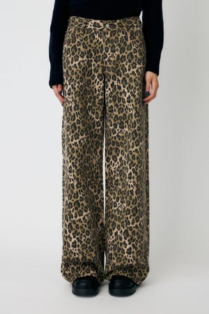moussy FLORAL STUDDED BAGGY ブラック 0 MOUSSY | FLORAL STUDDED バギー (ワイド ) |SHEL'TTER WEBSTORE