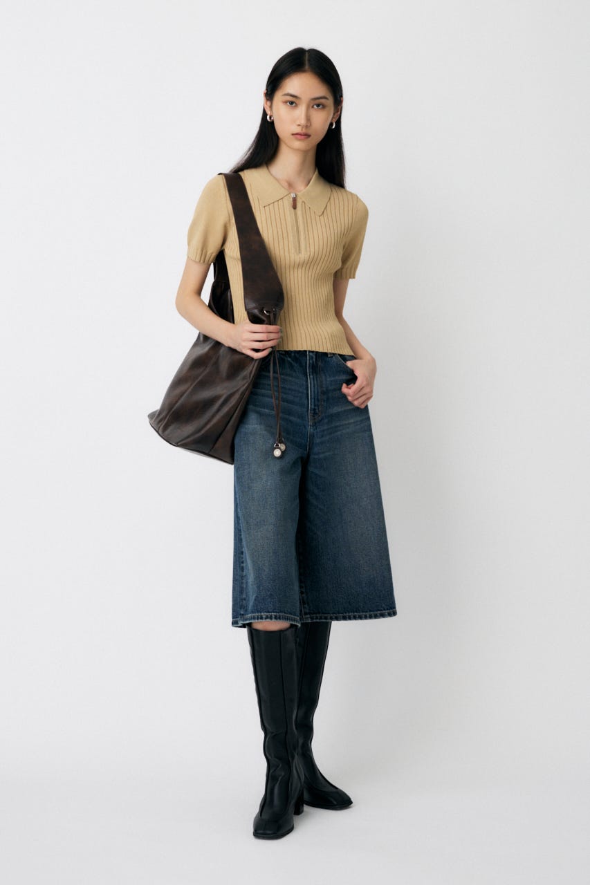 パンツ MIN MOUSSY | KNEE LENGTH BERMUDA パンツ (ショートパンツ ) |SHEL
