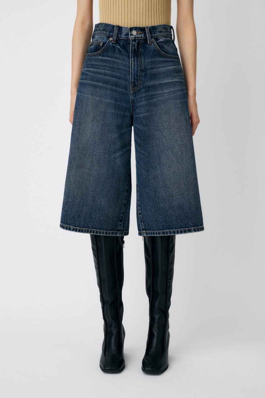 MOUSSY PLEATS LAYERED ショーツ デニム ショートパンツ MOUSSY PLEATS LAYERED ショーツ デニム ショートパンツ MOUSSY
