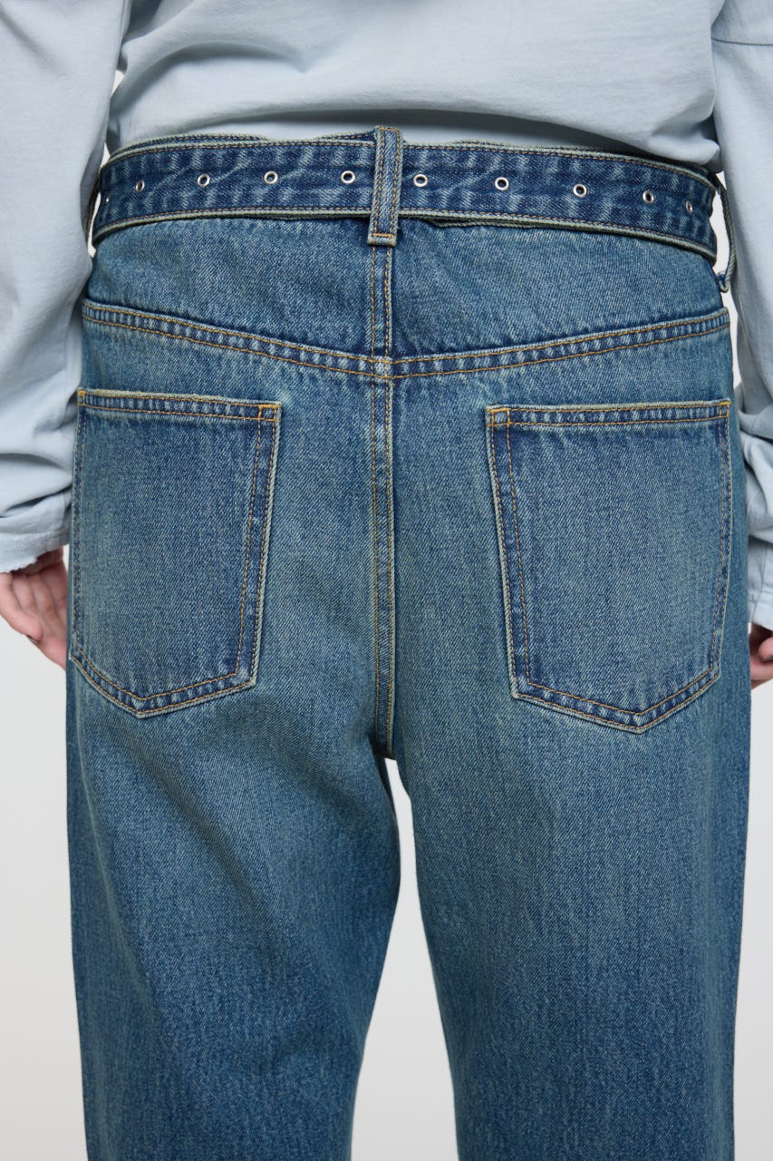 LOW SLUNG ブーツカットパンツ BLU 1