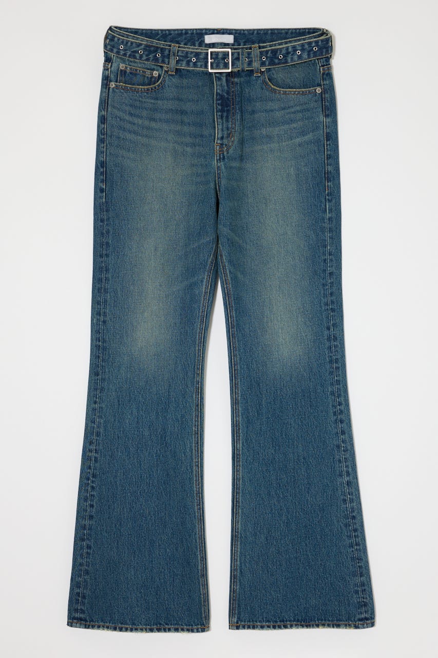 LOW SLUNG ブーツカットパンツ BLU 1