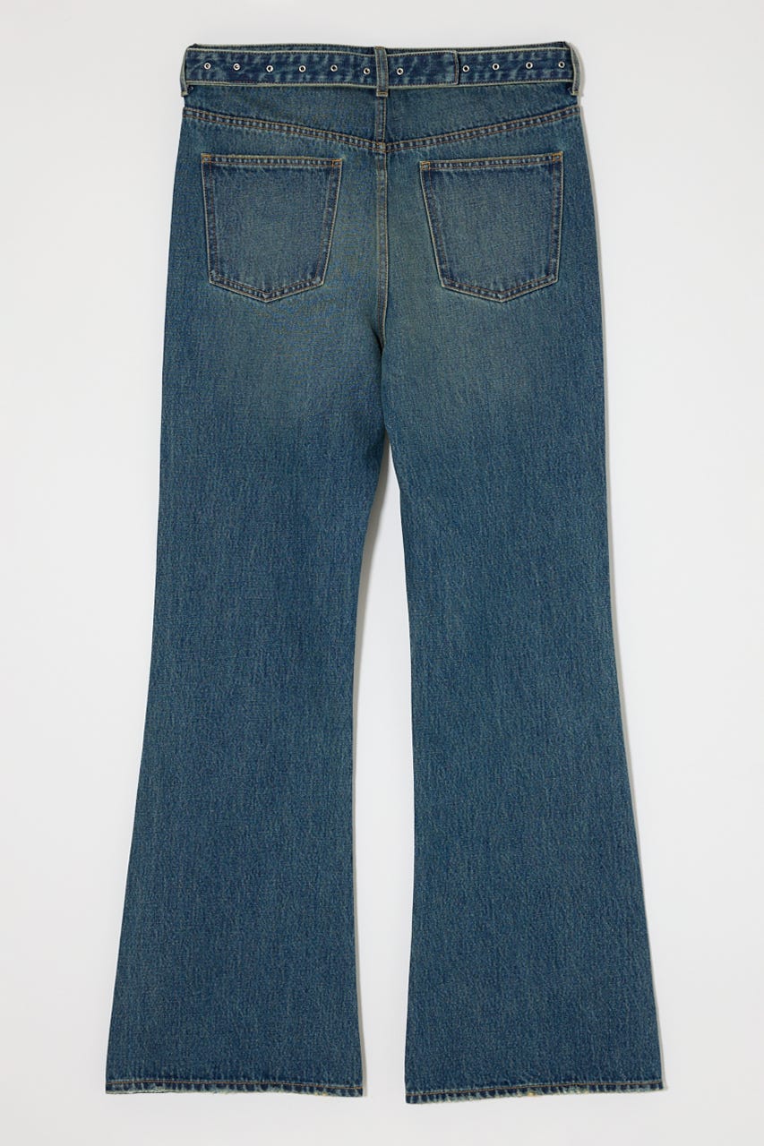 LOW SLUNG ブーツカットパンツ BLU 1