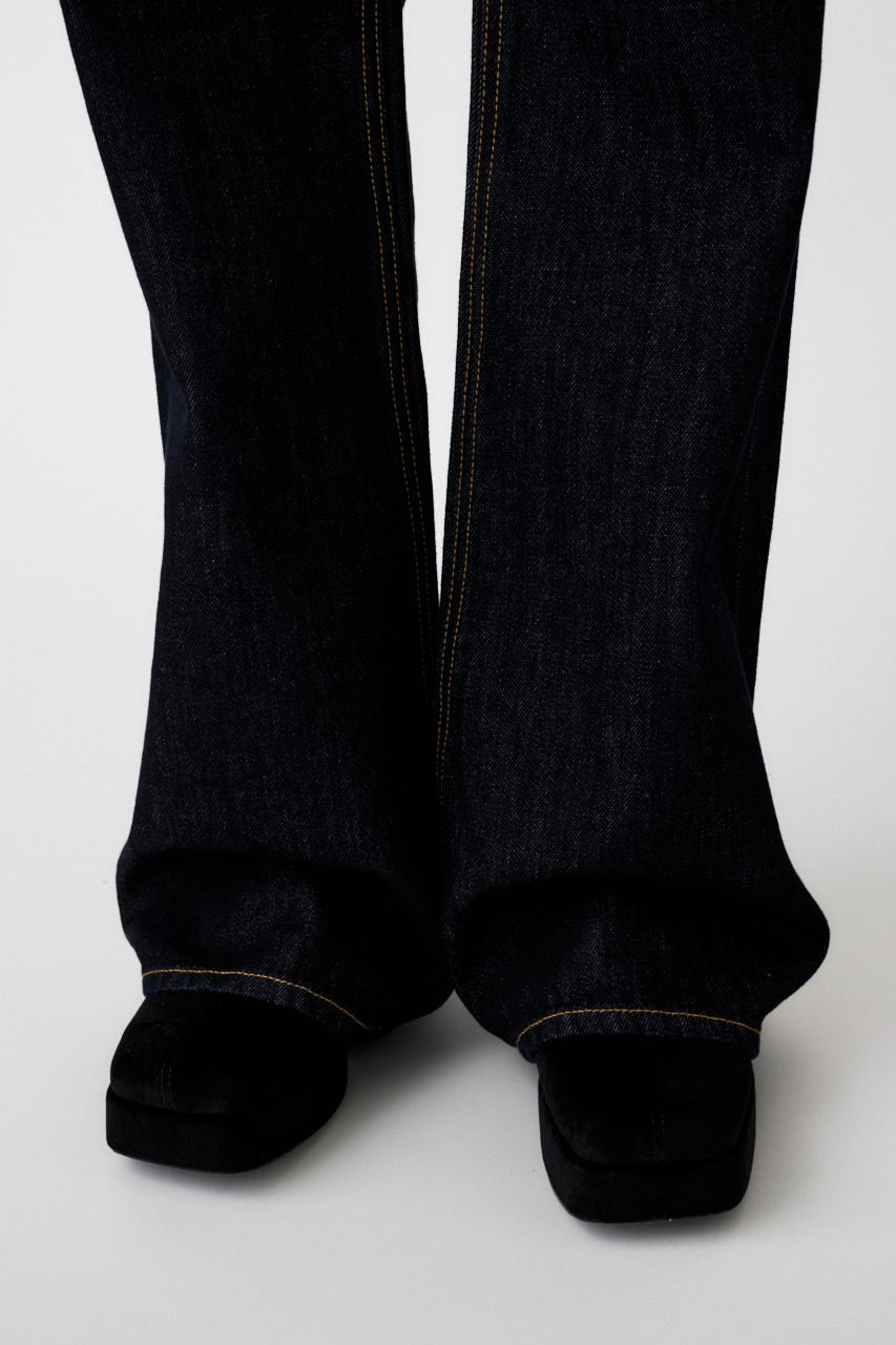 LOW SLUNG ブーツカットパンツ One Wash 2