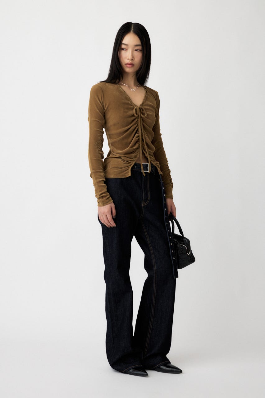 LOW SLUNG ブーツカットパンツ One Wash 2