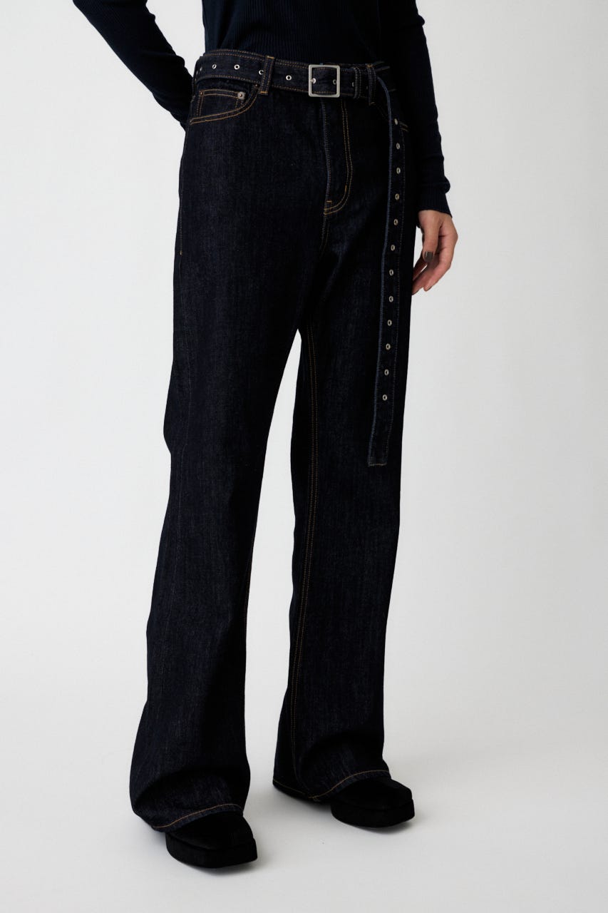 LOW SLUNG ブーツカットパンツ One Wash 2