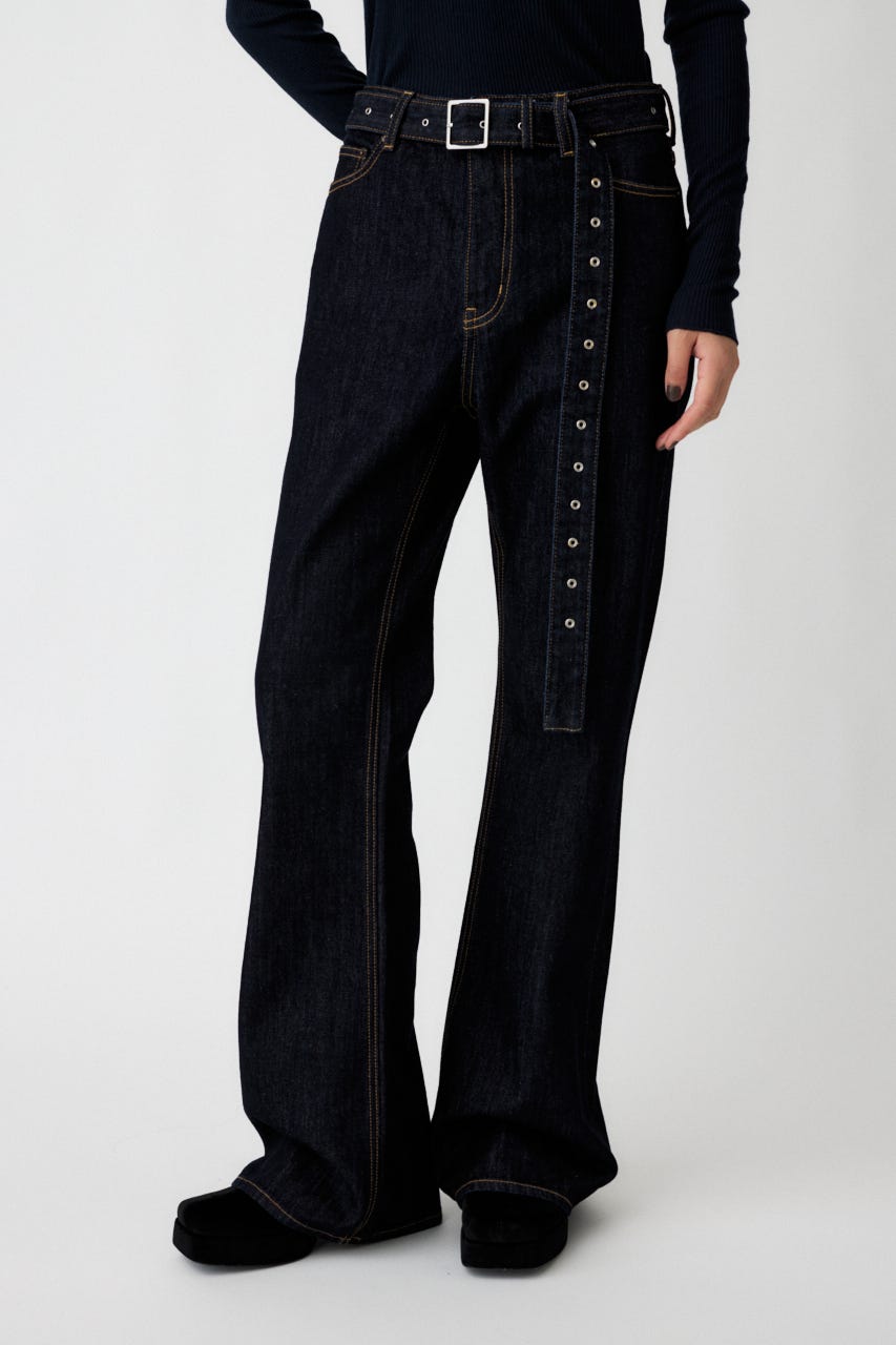 LOW SLUNG ブーツカットパンツ One Wash 2