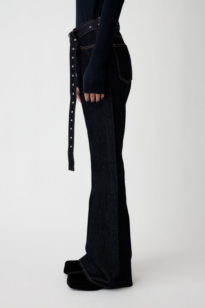 LOW SLUNG ブーツカットパンツ One Wash 2