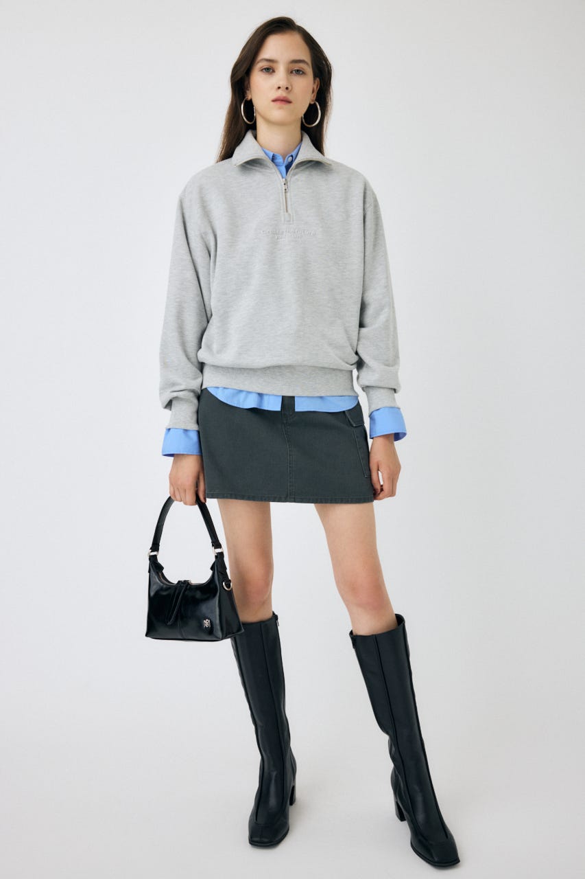 MOUSSY SQUARE TOE LONG ブーツ ブラック MOUSSY | 【ViVi掲載】SQUARE TOE ロングブーツ (ブーツ ) |SHEL